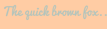 Image with Font Color B5C4BB and Background Color FFCCA4